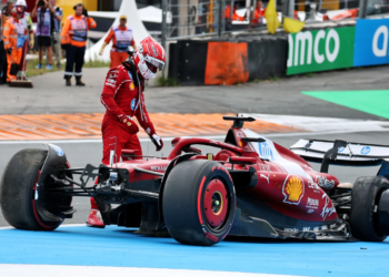 Charles Leclerc failed to finish the Dutch GP