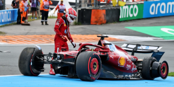 Charles Leclerc failed to finish the Dutch GP