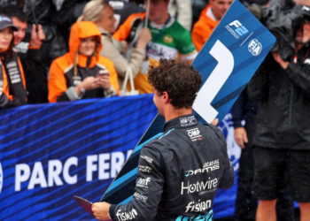 Jak Crawford took the Baku Feature Race victory