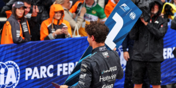 Jak Crawford took the Baku Feature Race victory