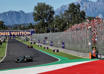 McLaren headed the times in FP2 at Monza