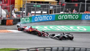 Kimi Antonelli's collision was Charles Leclerc was a big talking point at the Dutch GP