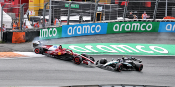 Kimi Antonelli's collision was Charles Leclerc was a big talking point at the Dutch GP