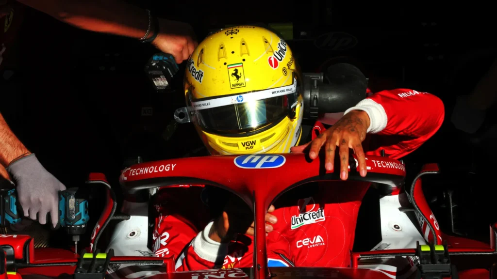 Lewis Hamilton remains without a Ferrari podium