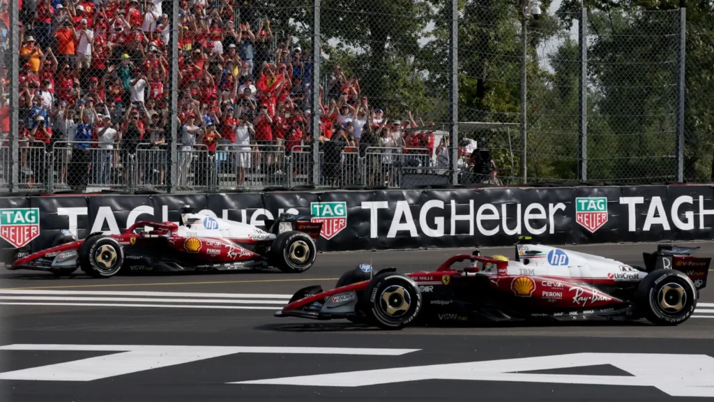 Lewis Hamilton finished sixth in the Italian GP, with Charles Leclerc fourth