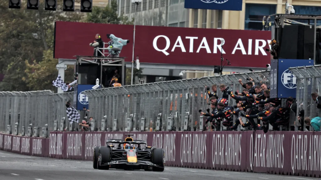 Max Verstappen took a dominant win in Baku