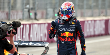Max Verstappen took pole position in Baku after a chaotic qualifying