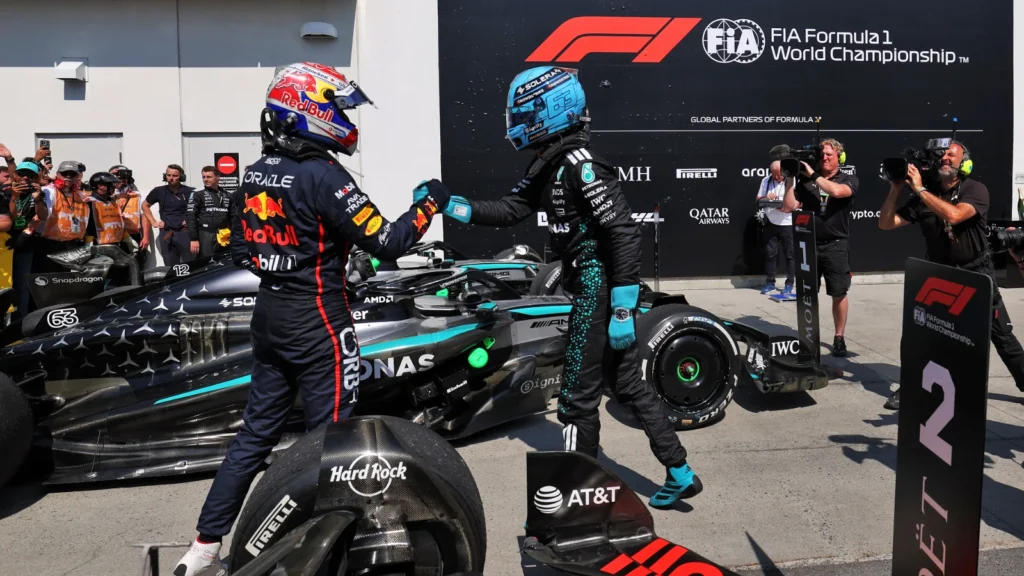 George Russell and Max Verstappen have been, at times, tricky rivals in F1