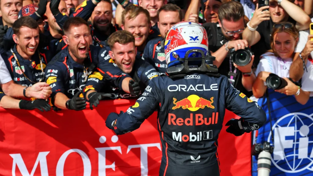 Max Verstappen surged to victory in the Italian GP