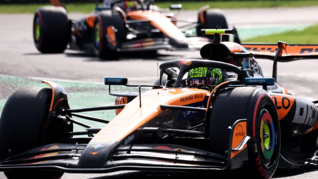McLaren pair Lando Norris and Oscar Piastri finished second and third after the team ordered Piastri to let Norris back through