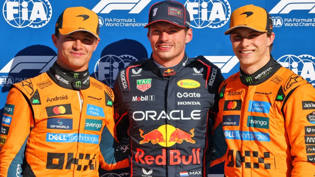 Lando Norris and Oscar Piastri qualified second and third for Sunday's race at Monza