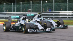 Mercedes' most dominant era in F1 began amid a rivalry between Lewis Hamilton and Nico Rosberg
