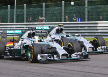 Mercedes' most dominant era in F1 began amid a rivalry between Lewis Hamilton and Nico Rosberg