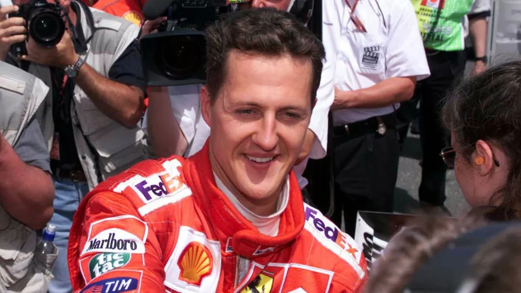 Items that were for sale included F1 overalls belonging to Michael Schumacher, including from the year 2000