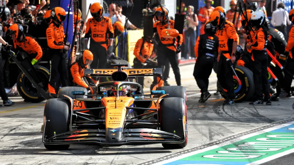 Oscar Piastri stopped one lap before Lando Norris, and ended up ahead, causing McLaren to make the call to switch positions