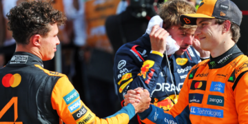 Oscar Piastri conceded second place to McLaren team-mate Lando Norris late in the Italian GP