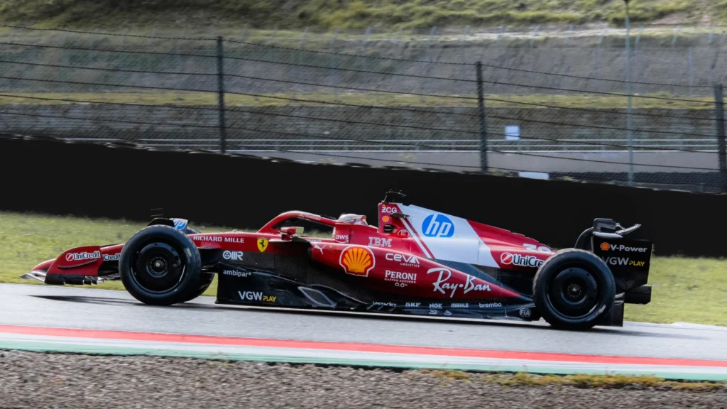 Zhou Guanyu was at the wheel for Ferrari in the 2026 Pirelli F1 tyee test