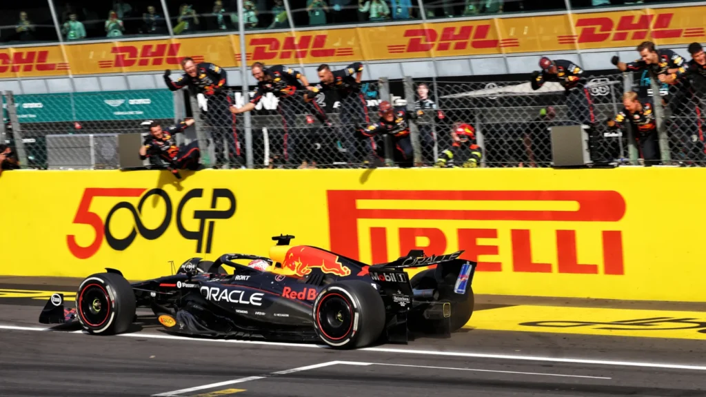 Laurent Mekies saw Max Verstappen take Red Bull's first F1 win under his stewardship