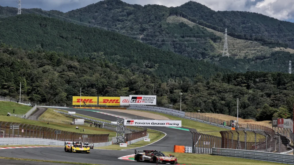 Fuji provides the usual scenery