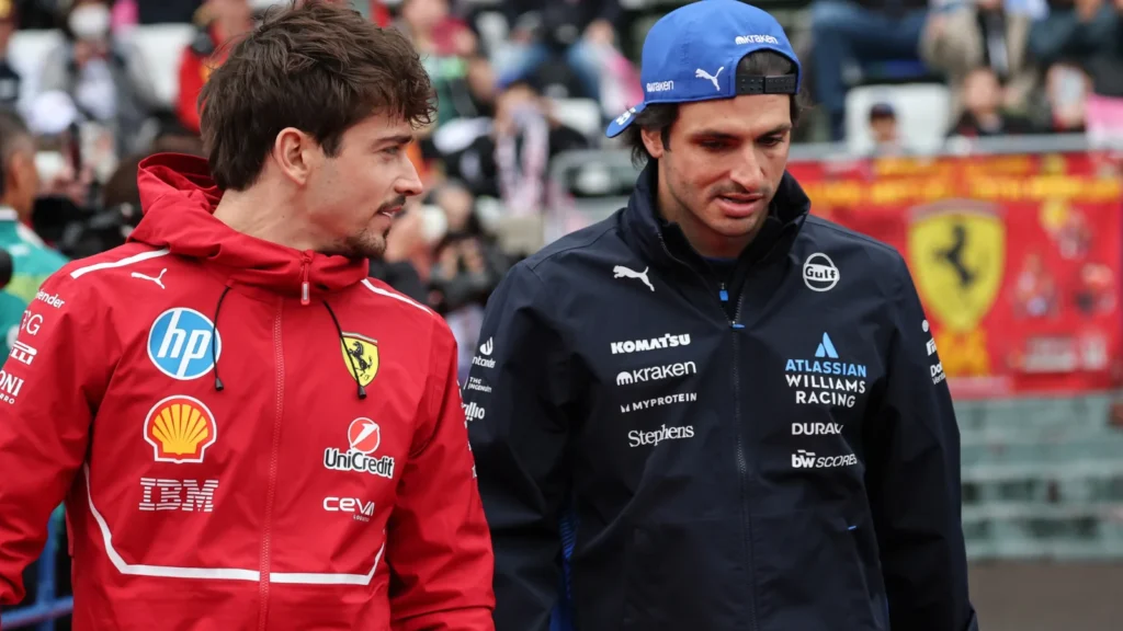Charles Leclerc joined Carlos Sainz on an unconventional return home from the Azerbaijan GP