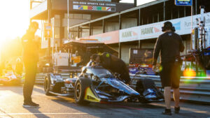 A busy day on track at Mid-Ohio Sports Car Course. Photo: IndyCar