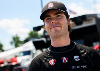 Hughes finished third in the 2025 Indy NXT championship. Photo: IndyCar - Travis Hinkle