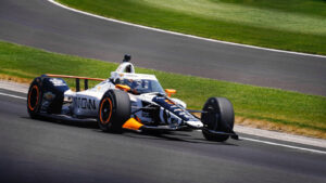 O'Ward was one of four drivers on track during the test. Photo: Kevin Dejewski