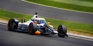 O'Ward was one of four drivers on track during the test. Photo: Kevin Dejewski
