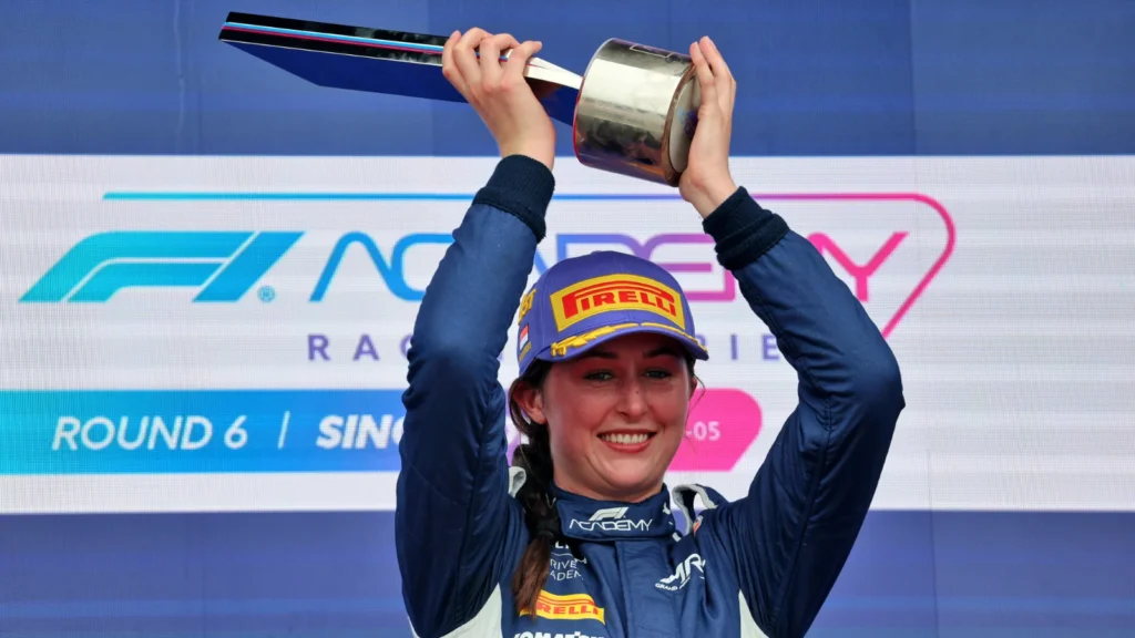 Lia Block F1 Academy victory in Singapore