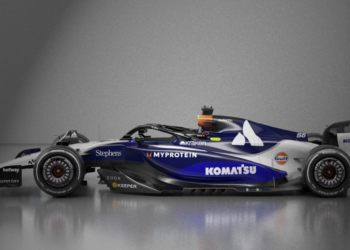 Williams 2002 throwback livery for the 2025 United States Grand Prix