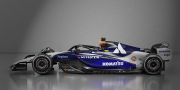 Williams 2002 throwback livery for the 2025 United States Grand Prix