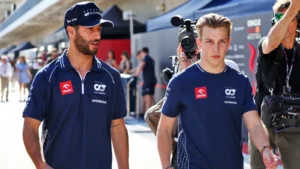 Liam Lawson received a text from predecessor Daniel Ricciardo