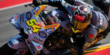 Fermin Aldeguer tops rain-affected opening Malaysian MotoGP practice session