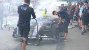 Alex Albon suffered a frightning fire in FP1 for the Singapore GP