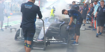 Alex Albon suffered a frightning fire in FP1 for the Singapore GP