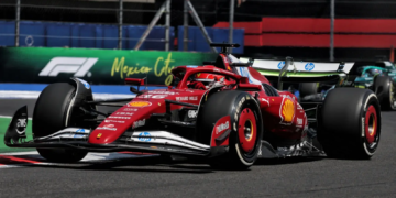 Charles Leclerc headed the times in FP1 in Mexico