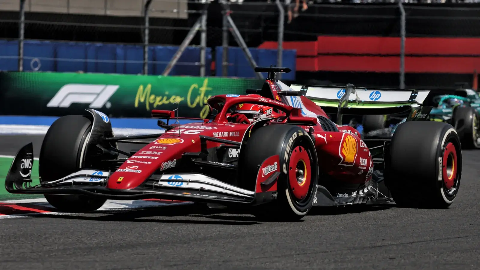 Charles Leclerc headed the times in FP1 in Mexico
