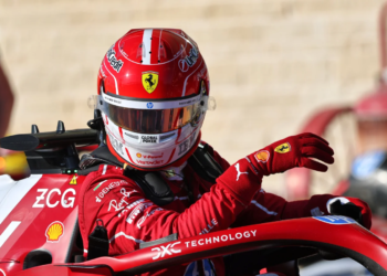Charles Leclerc qualified third for the US GP