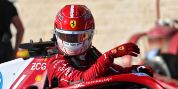 Charles Leclerc qualified third for the US GP