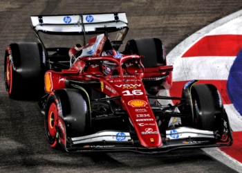 Charles Leclerc will line up seventh on the grid for the Singapore GP
