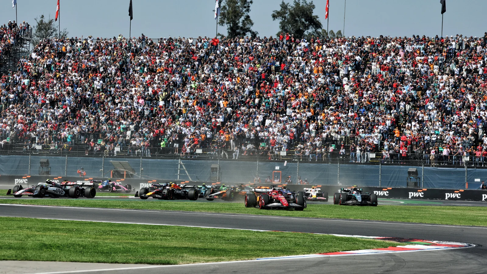 Several drivers cut the opening corners and went unpunished in the Mexico GP