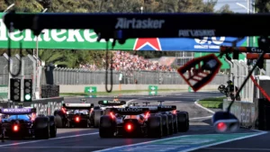 Max Verstappen set the quickest time in FP2 in Mexico