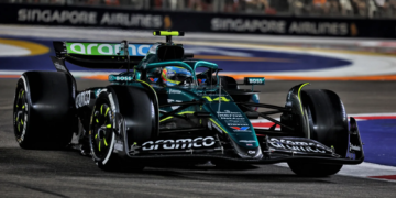 Fernando Alonso went quickest in FP1 in Singapore