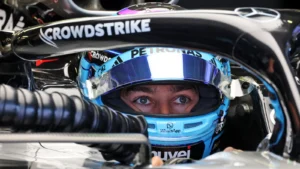 George Russell had some heated exchanges with his engineer in Mexico