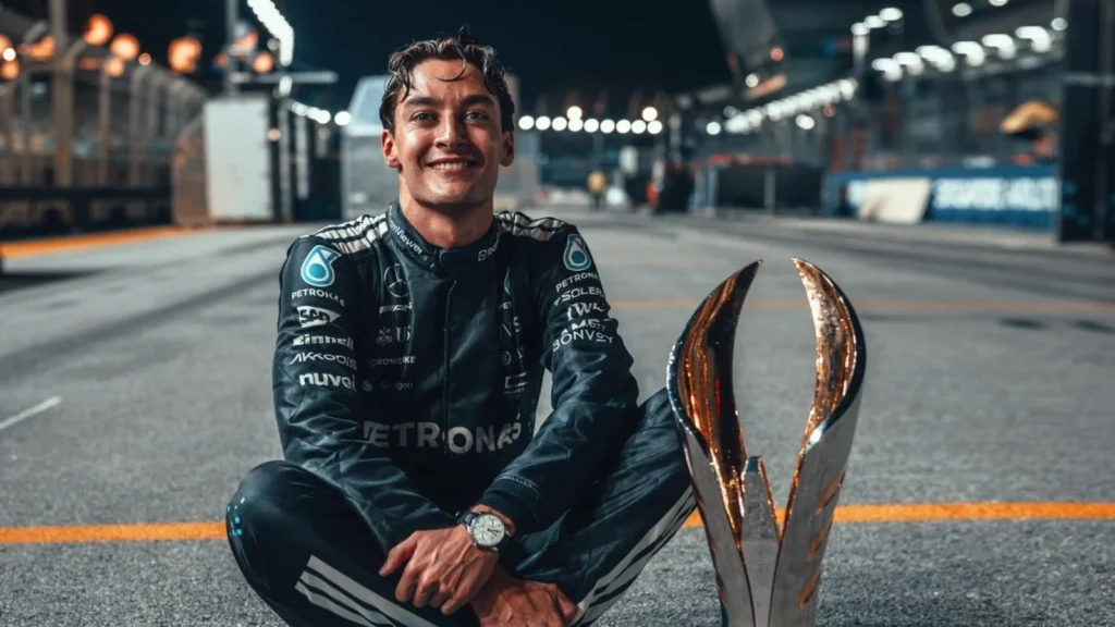 George Russell recreated Lewis Hamilton's iconic Singapore photo