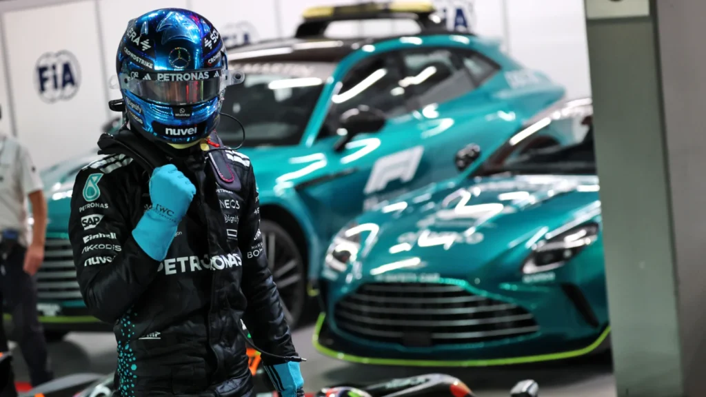 George Russell took a mesmeric pole position for the F1 Singapore GP