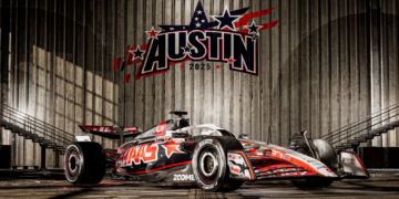 Haas run special livery for the United States GP