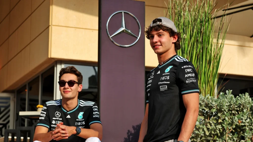 Kimi Antonelli and George Russell will continue with Mercedes in 2026