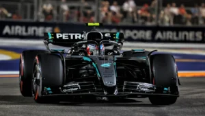 Kimi Antonelli took fourth spot in qualifying for the Singapore GP