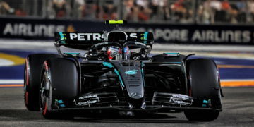 Kimi Antonelli took fourth spot in qualifying for the Singapore GP